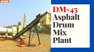 Asphalt Drum Mix Plant Working video (Model DM-45) Capacity  40 To 60 T/H