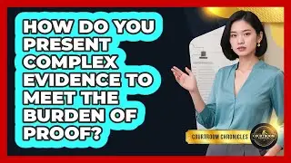 How Do You Present Complex Evidence To Meet The Burden Of Proof? - Courtroom Chronicles