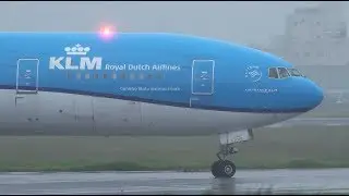 KLM Boeing 777-300ER PH-BVR Landing at NRT 34R
