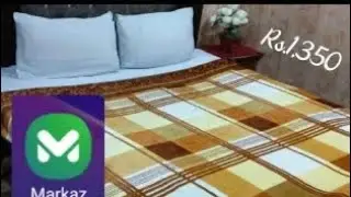Fleece blanket(کمبل) for bed at markaz online shopping app