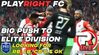 Live EA FC 24 Pro Clubs - PlayRight FC pushing on up from Division 1!!