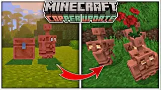 Mojang Added Flower Copper Golem In Minecraft 1.22 (Hindi)