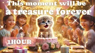 Happy Birthday Cat Song &ndash; 1 Hour Relaxing Video for Study, Work & Chill
