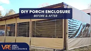DIY Porch Enclosure - Before & After | Vinyl Porch Enclosures Transformation