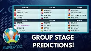EURO 2021 GROUP STAGE PREDICTIONS