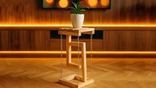DIY Floating Wooden Table | Easy Build with Minimal Tools | Perfect for Beginners & Woodworkers!