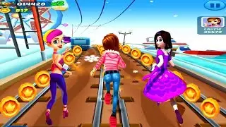 Subway Princess Runner V/S Hollywood Rush V/S Princess Run 3D - Who's The Winner??? 3 Games Race!!!
