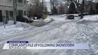Bethesda neighbors frustrated with Montgomery County&rsquo;s snow removal efforts
