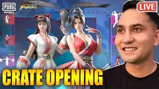KING OF FIGHTERS LUCKY SPIN CRATE OPENING PUBG MOBILE | PRIZE PATH GIVEAWAY