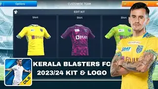 Kerala blasters F.C. 2023-2024 Kit Released For Dream League Soccer 2019/mrgamerkl10