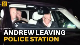 Car believed to be carrying DISGRACED Andrew Mountbatten-Windsor seen leaving police station in UK