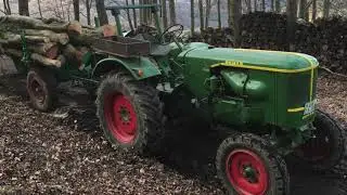 Deutz Traktor F3L514 in verschiedenen Arbeitseins&auml;tzen nach Zylinderwechsel