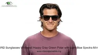 Spy DISCORD Sunglasses Whitewall Happy Gray Green Polar with Light Blue Spectra Mirror   0 6 9 2
