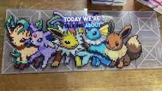Объяснение истории покемонов, номер 136, Флареон, часть 3! #hamabeads #perlerbeads #pixelart #pokemonperler
