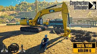 Construction Simulator 2022 Tatil Yeri B&ouml;l&uuml;m 6 - İlk Tatil Evini İnşa Ediyoruz