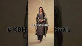 New Collection By KDH Designer Suit's & Dress Material #fashion #latest #trending