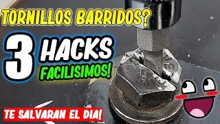 TRUCO /CÓMO QUITAR O SACAR  LOS TORNILLOS BARRIDOS /PASO A PASO 100% EFECTIVOS!!✅