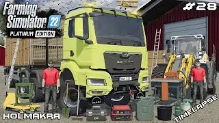 ТРАНСПОРТИРОВКА И ПРОДАЖА ДОСОК С ЧЕЛОВЕКОМ | Лесное хозяйство на Холмакре | Farming Simulator 22...