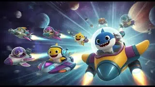 A Corrida Espacial do Baby Shark #corridaespacial #aventura #amigos #trabalhoemequipe #descobertas
