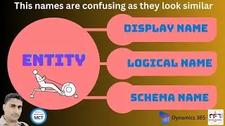 Difference between Display Name, Logical Name, and Schema Name of an Entity in MS Dynamics 365 CRM.