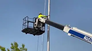 Installing a 50 Foot Flagpole