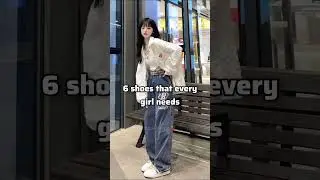 6 shoes that every girl needs😀 ||#aesthetic #shortvideo#viralshorts
