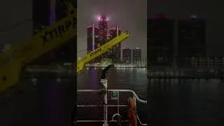 Passing the GM building in Detroit, Michigan