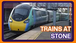 **WCML DIVERTS** Trains at Stone railway station (08/04/2023)