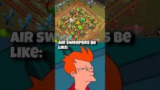 The Air Sweepers get Tired|| Clash of Clans||#coc #funnyshort #viral #memes