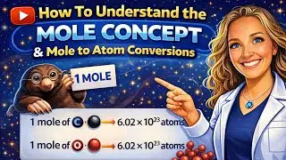 How To Understand the Mole Concept | Mole to Atom Conversions | Chemistry