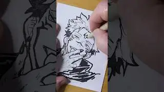 How to Draw Anime Sukuna Jujutsu Kaisen Licks 7 #anime #art #drawing #draw #drawingtutorial #artist