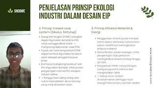 PRESENTASI SIMBIOSIS INDUSTRI ECO-INDUSTRIAL PARK | Manajemen Lingkungan Agroindustri | RB