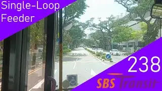 Singapore SBS Transit Feeder Bus Service 238 Route Visual