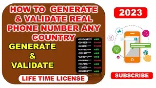 How To Generate & Validate Real Phone Numbers  For Any Country