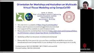 CompuCell3D Modeling Workshop Orientation, Evening Session, June 28 2022