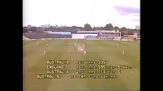 ENGLAND v AUSTRALIA 5th TEST MATCH DAY 5 EDGBASTON AUGUST 20 1985 ASHES REGAINED