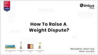 How to raise a weight dispute on the NimbusPost seller panel?