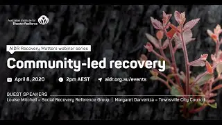 Community-led recovery | Recovery Matters webinar series