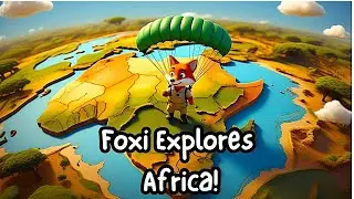 Foxi Explores Africa | Fun Animal Adventure for Kids! 🐾🎒