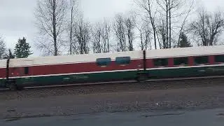 Amtrak Cascades talgo train 🚆 going thru Vader, Washington northbound on January 30 2026