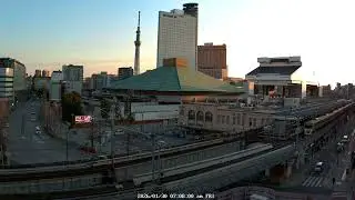 Tokyo Ryogoku 4K | Sumo Town City View | Traditional Japan | Archive 2026-01-30