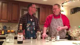 Making a Blackberry Brandy Sour