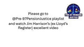 Jim Harrison's Video - Pre-97 Pension Injustice: Lloyd's Register