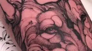 Awesome tattoo by @rayassouza using Mom&rsquo;s Black Pearl Outlining & Shading Inks!