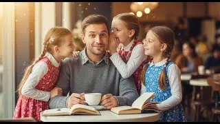 A Single Dad Sat Alone Drinking Tea — Then Three Little Girls Whispered, “Pretend You’re Our Father”