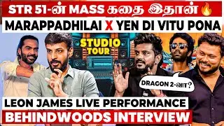 STR 51 கதை கேட்டு தெறிச்சிட்டேன்💥Ashwath சொன்ன One Line😱Dragon Music Director Leon James Interview