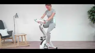 Ultrasport Unisex F-Bike Advanced Heimtrainer, LCD-Display, klappbarer Hometrainer