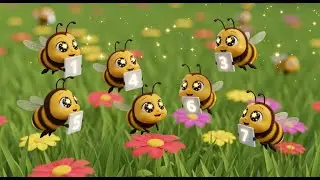 Seven Busy Bees in the Garden 🐝🌼 | Kids Learning Video | Numbers & Nature Adventure for Children
