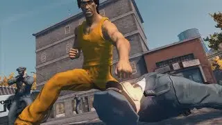 Bruce Lee VS The Police | Game of Death | Saints Row