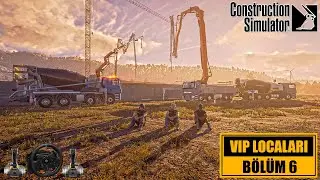 Construction Simulator 2022 Futbol Stadyumu VIP Locaları B&ouml;l&uuml;m 6 - &Uuml;st Kat Tavan Bileşeni ve Betonu
